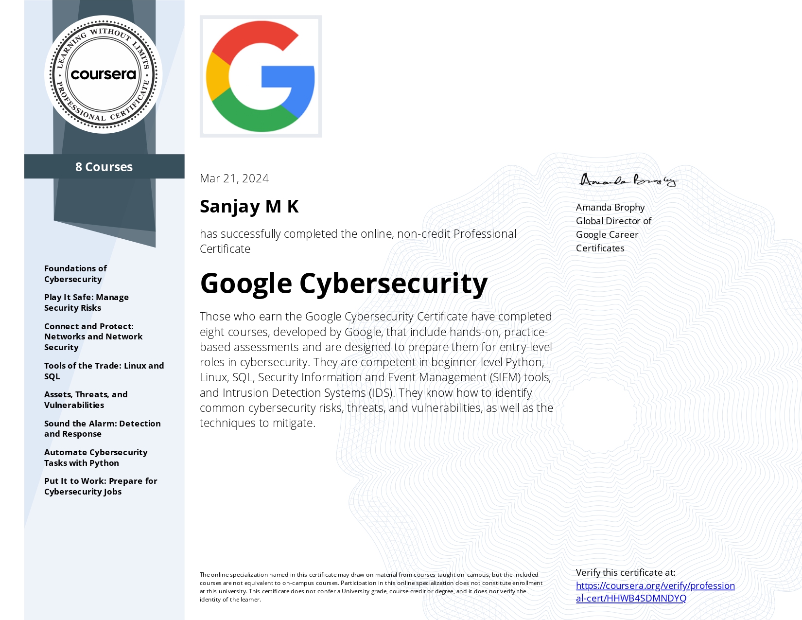 Google Cybersecurity